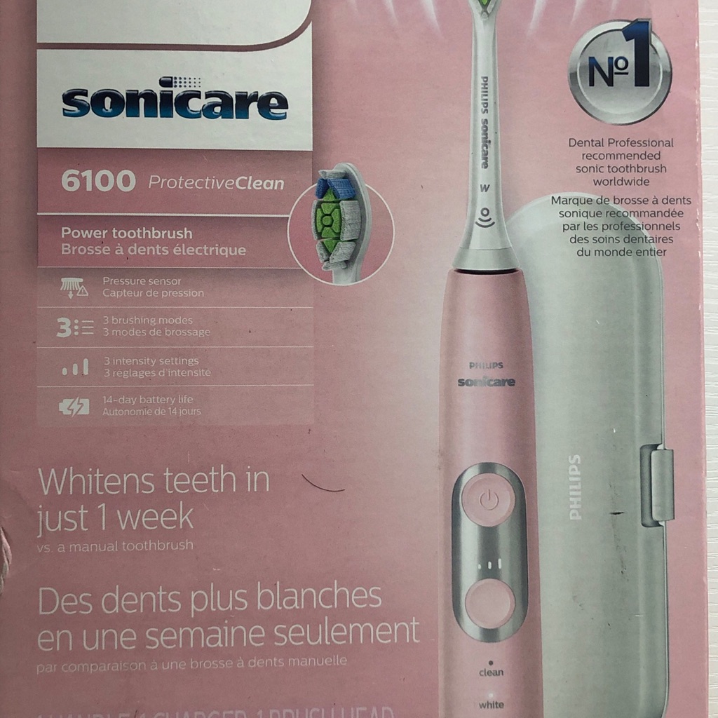 Philips Sonicare Protectiveclean 6100 Rechargeable Electric Toothbrush,